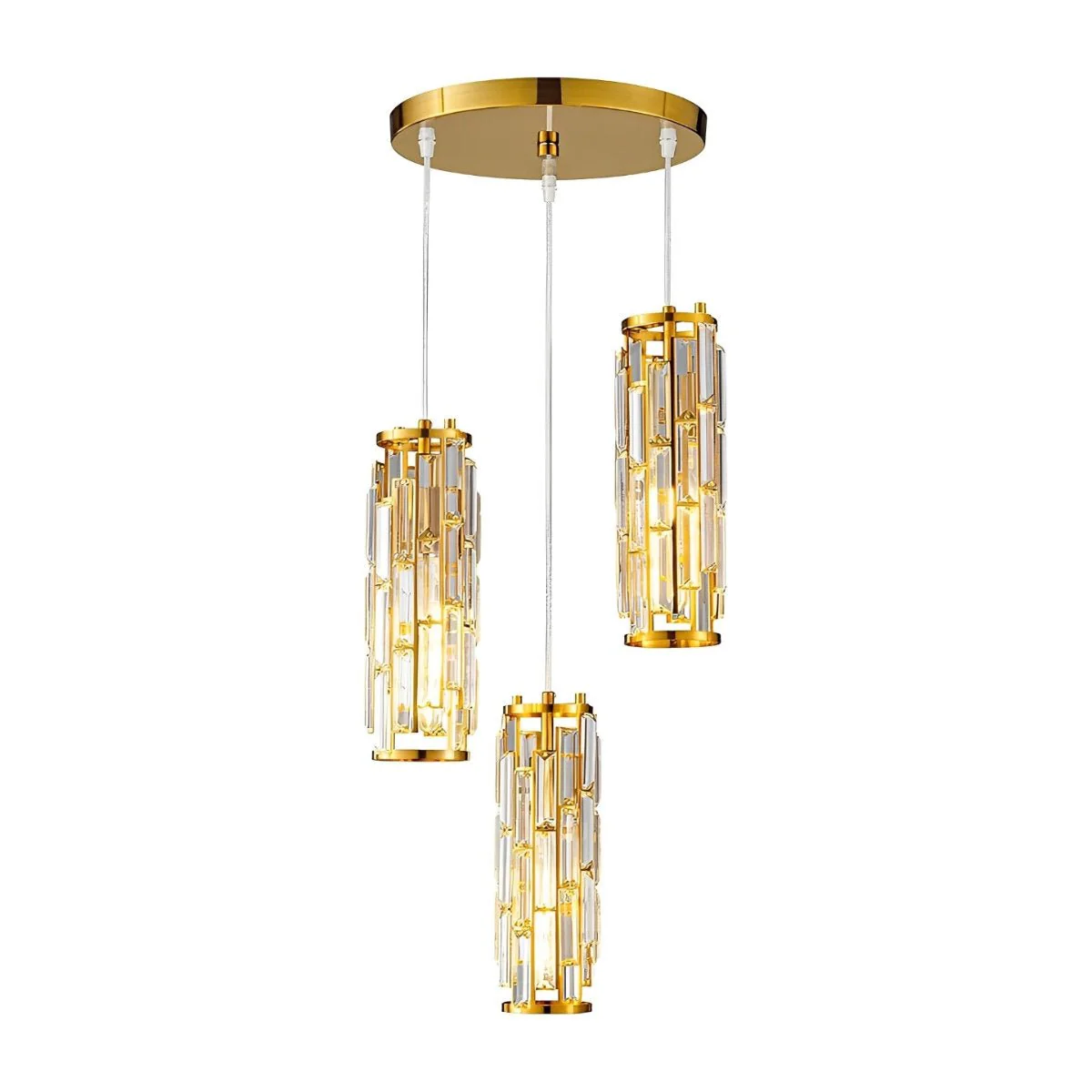 Creative Iron Crystal Glass Chandelier Pendant Lights Ceiling Lamp - Image 21