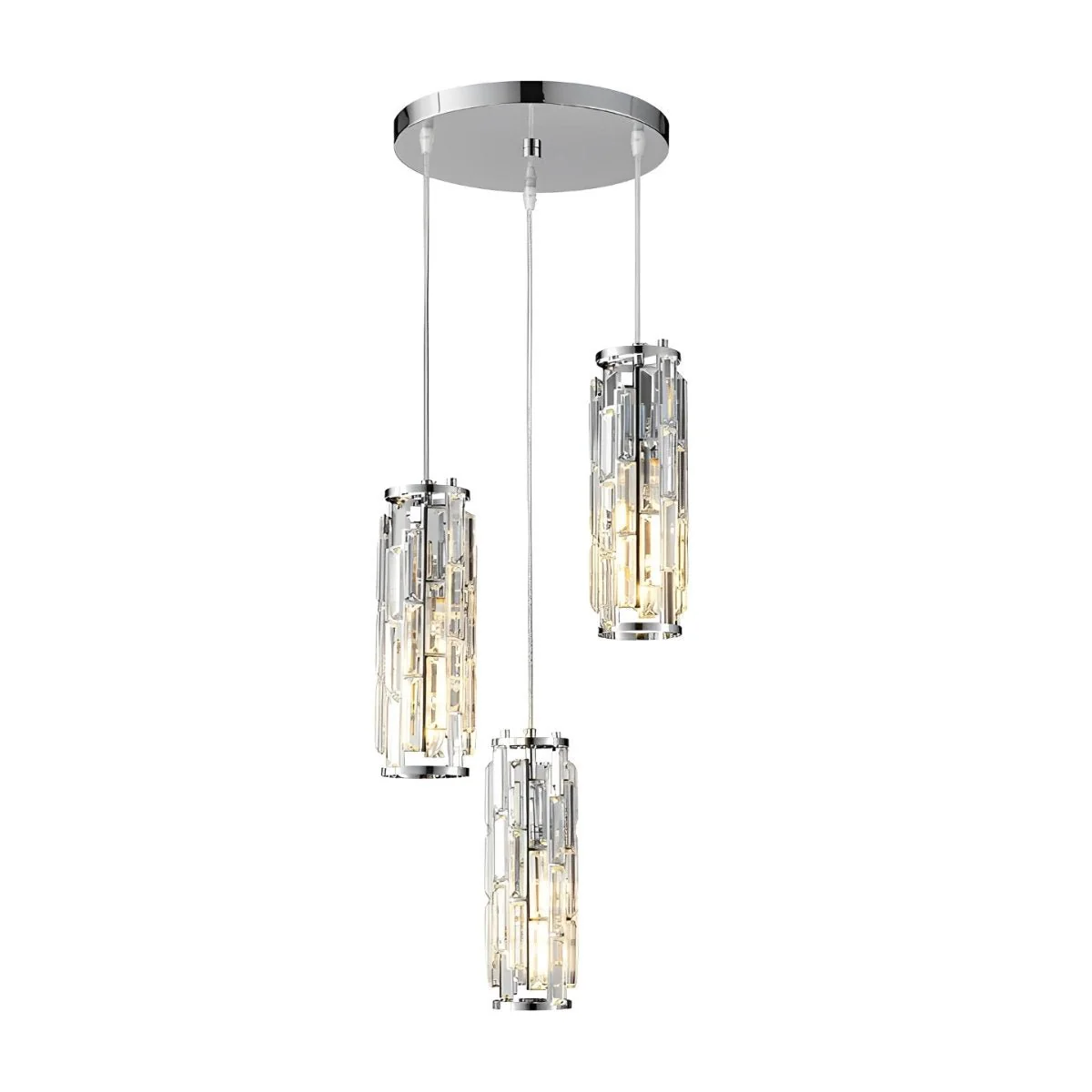 Creative Iron Crystal Glass Chandelier Pendant Lights Ceiling Lamp - Image 22