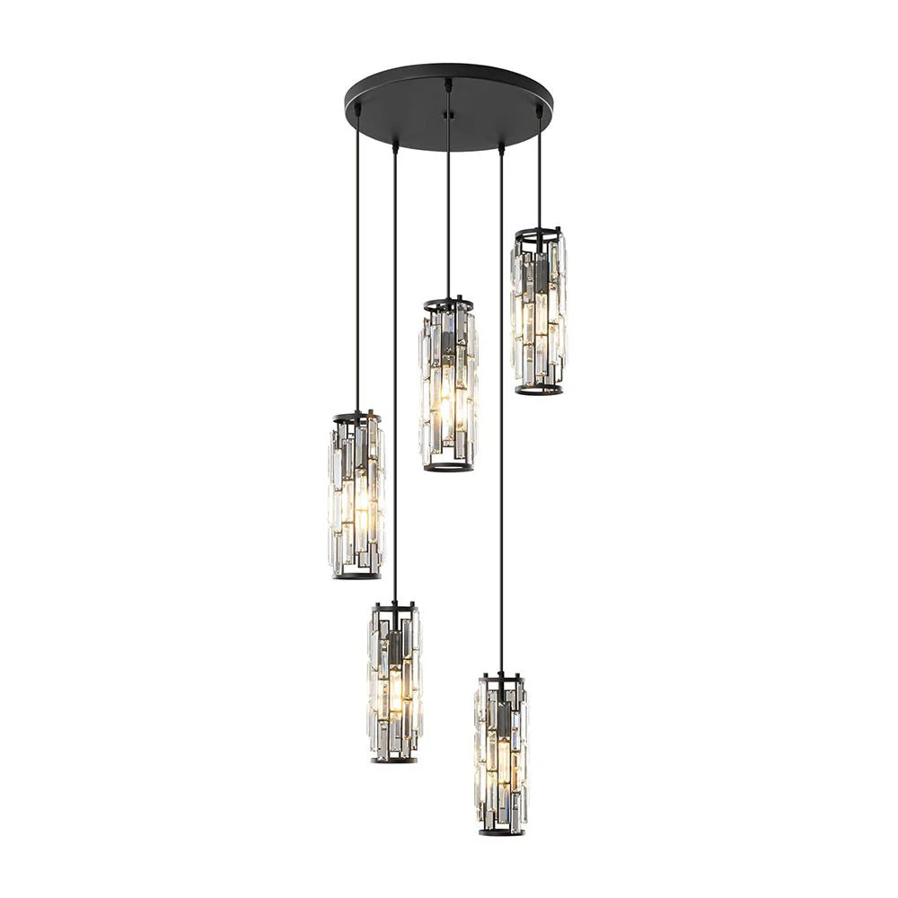 Creative Iron Crystal Glass Chandelier Pendant Lights Ceiling Lamp - Image 23