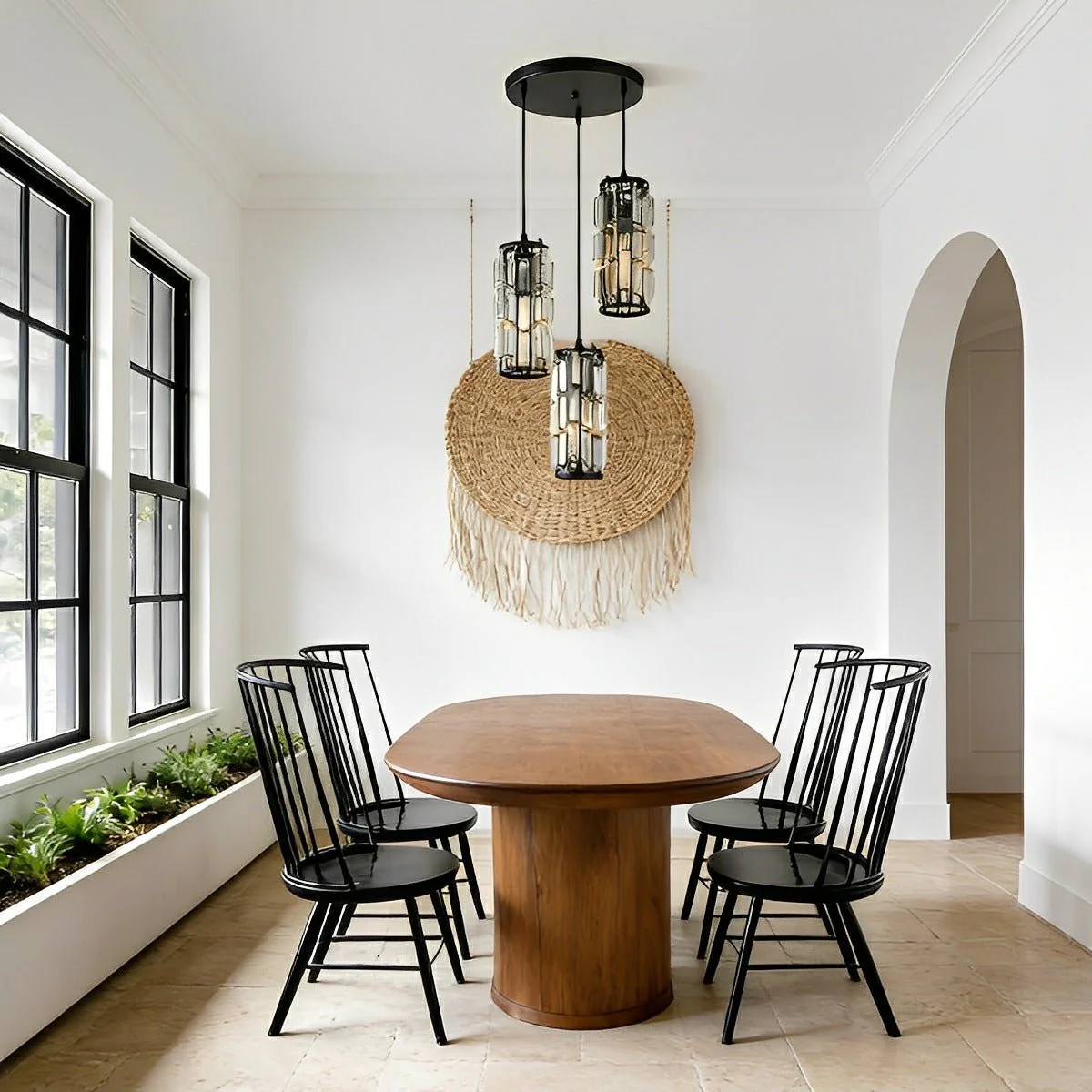 Creative Iron Crystal Glass Chandelier Pendant Lights Ceiling Lamp - Image 6