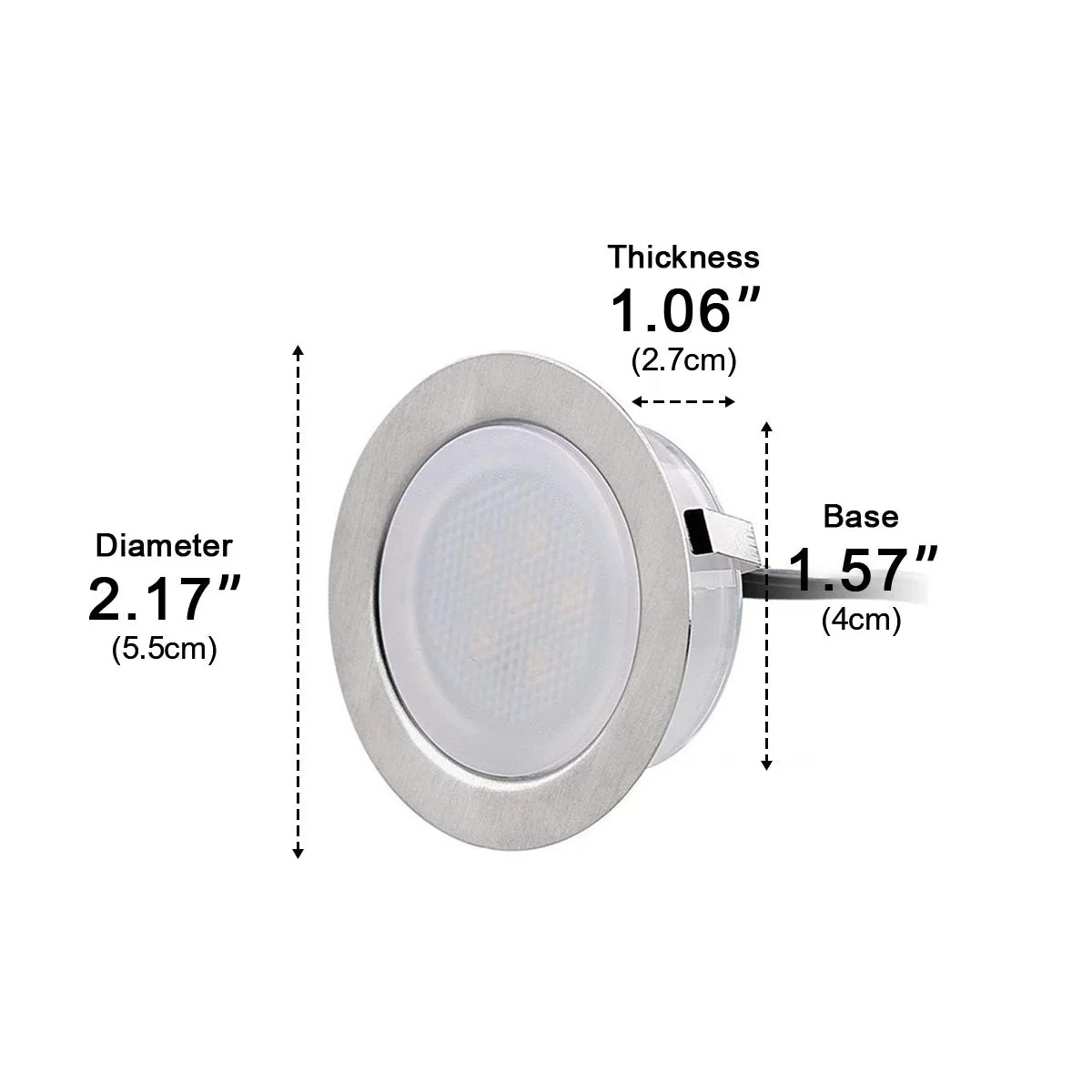 LED Deck Stair Lights Plug In Outdoor Step Lights Recessed In-ground 8 Pcs - Image 6