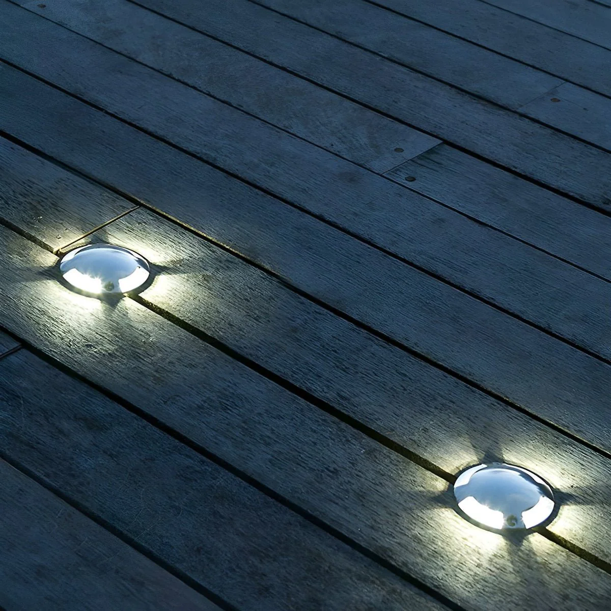 Waterproof Mdern Round LED Outdoor Step Lights Deck Stair Lights - Image 5