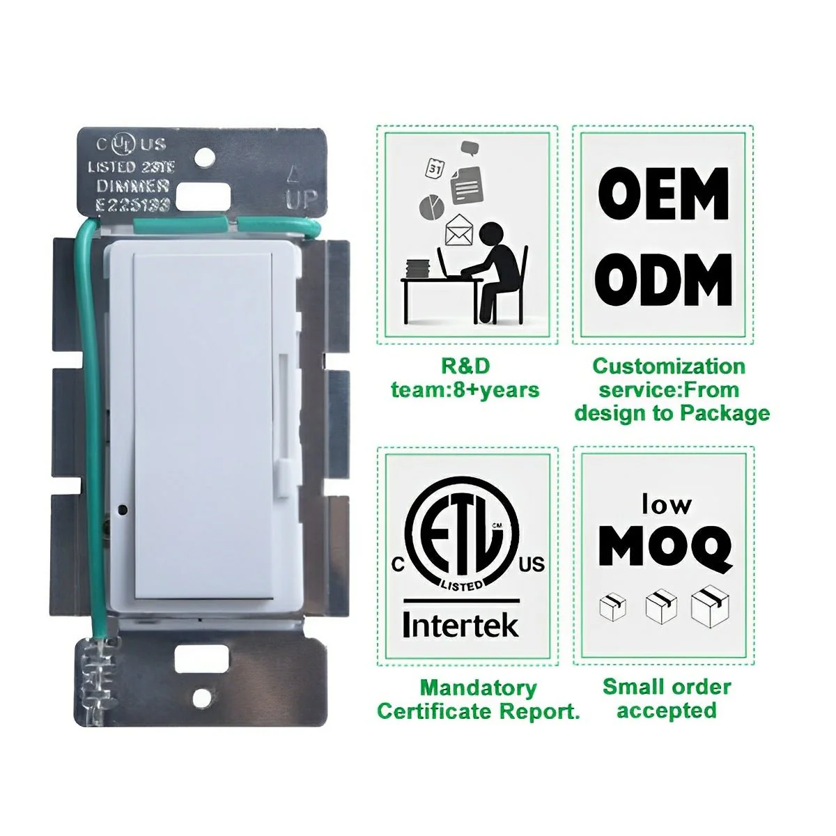 LED Light Dimmer Triac Dimmer Wall Switch Controller - Image 5