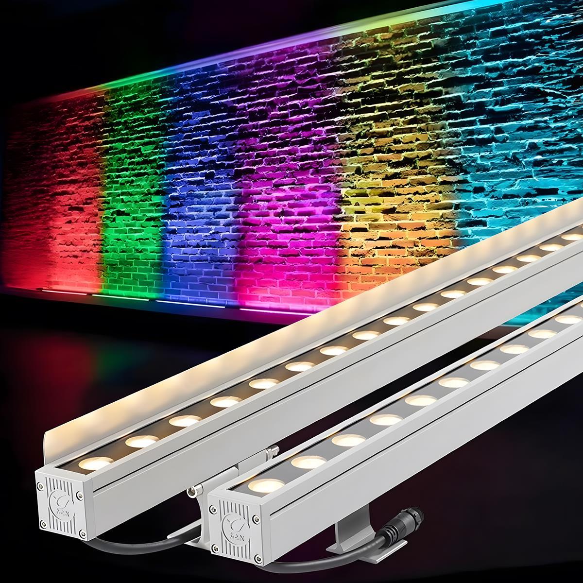 Low Voltage Waterproof Outdoor Recessed LED Wall Washer Lights RGB Dimmable DC24V 39.37'' - Image 7