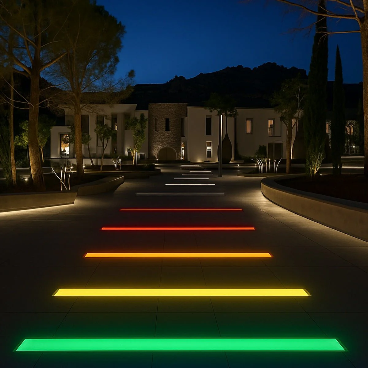 Low Voltage Waterproof Outdoor In Ground LED Strip Lights 39.37'' Stainless Steel - Image 10