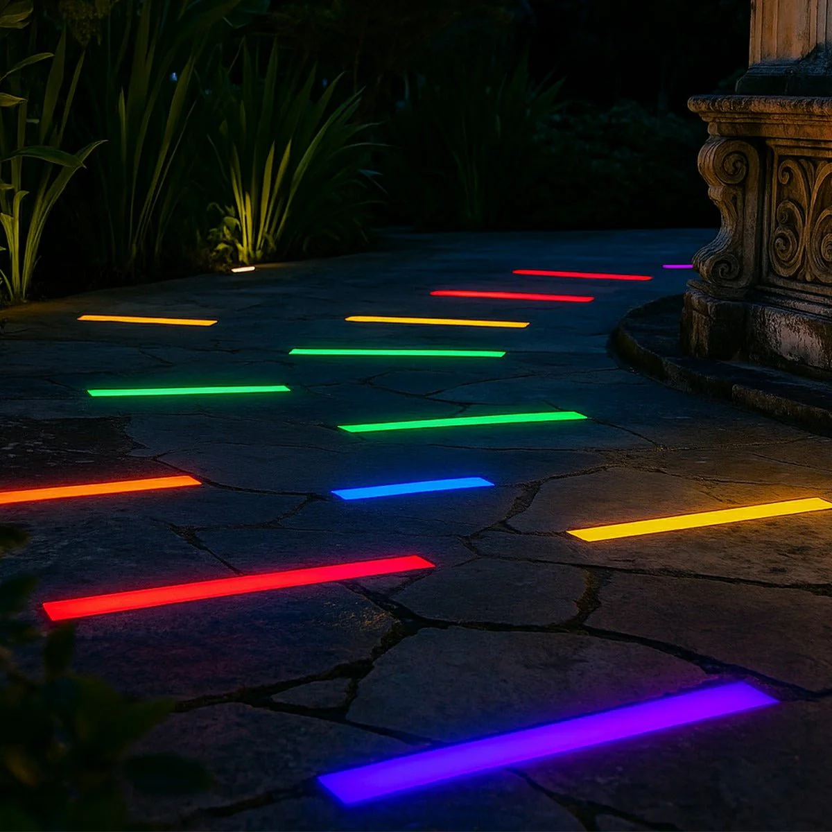 Low Voltage Waterproof Outdoor In Ground LED Strip Lights 39.37'' Stainless Steel - Image 9