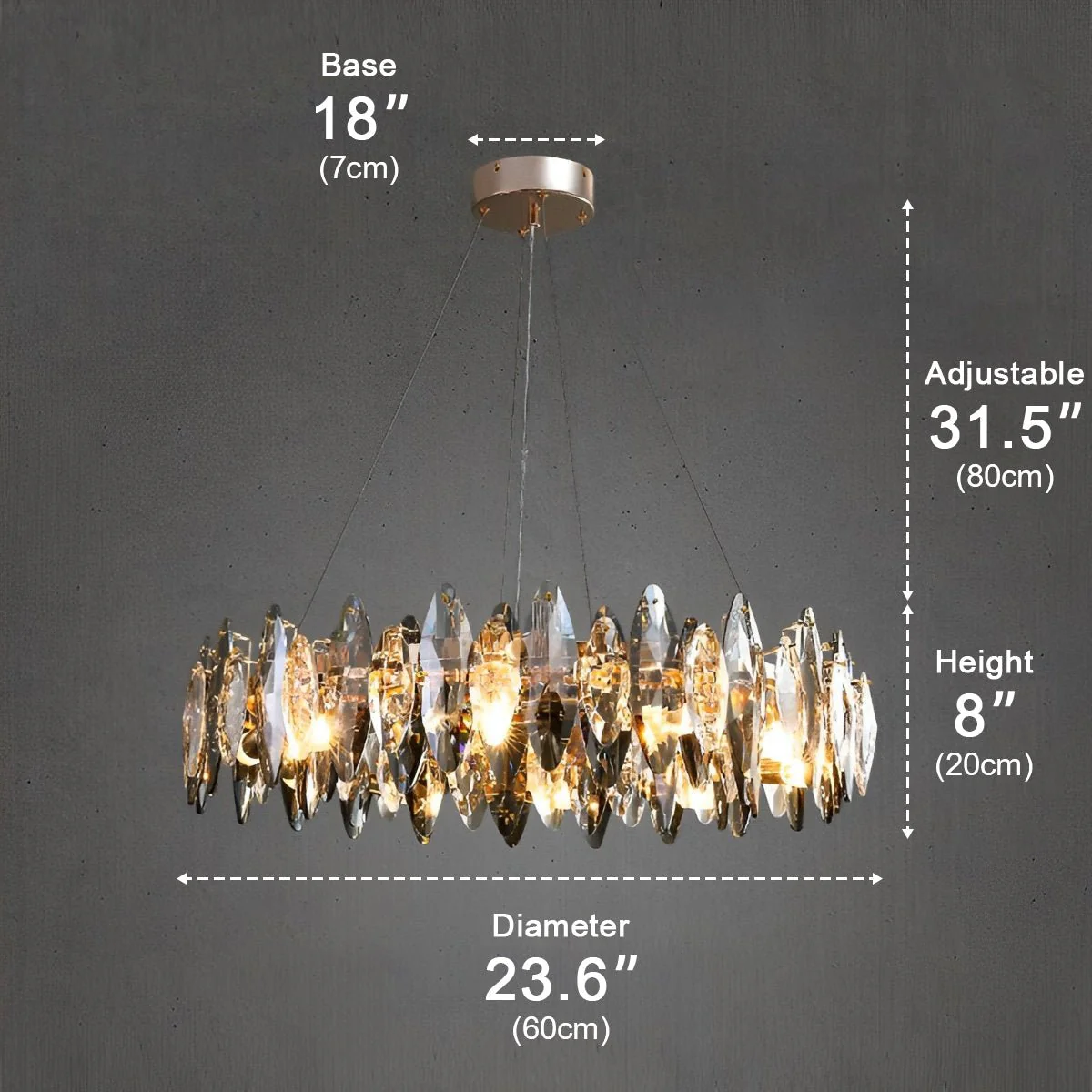Luxury LED lighting Crystal Chandelier - Image 12