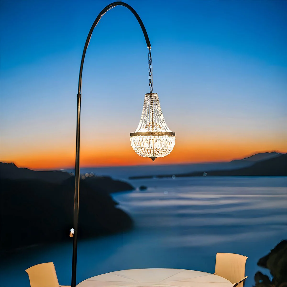 12V Low Voltage Luxury Waterproof Outdoor Crystal Chandeliers - Image 10