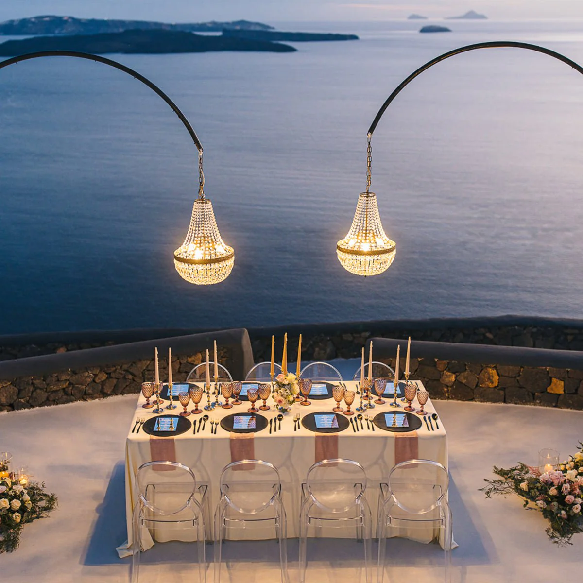 12V Low Voltage Luxury Waterproof Outdoor Crystal Chandeliers - Image 11