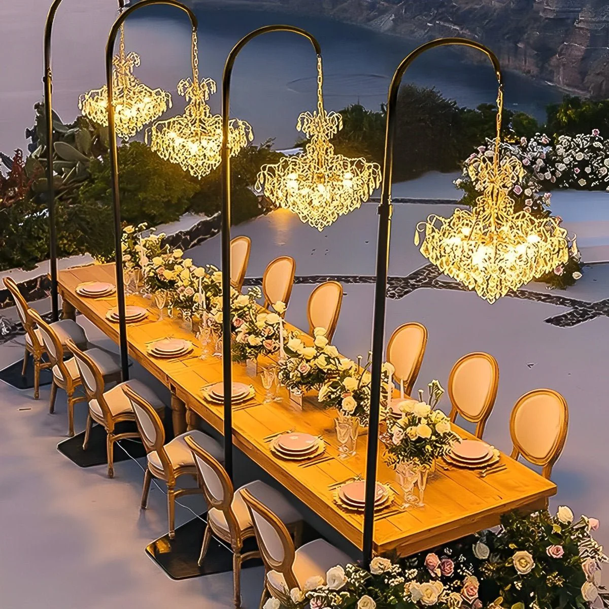 12V Low Voltage Luxury Waterproof Outdoor Crystal Chandeliers - Image 13