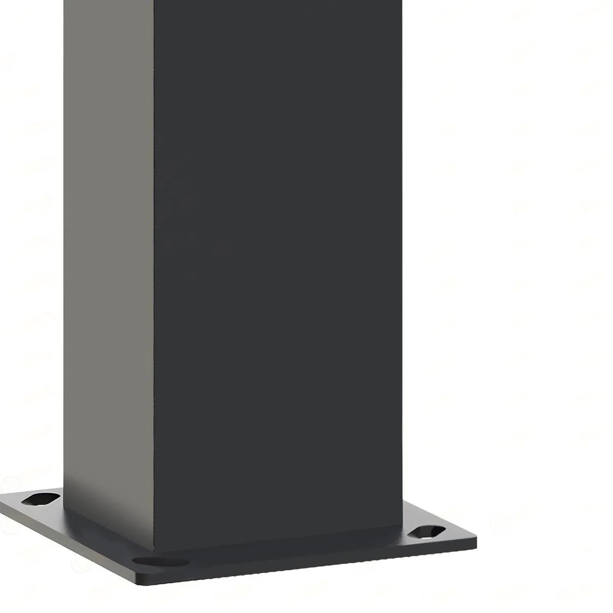 Mecha Modern Ash Black Rectangle LED Column Outdoor Pole Street Light - Image 12