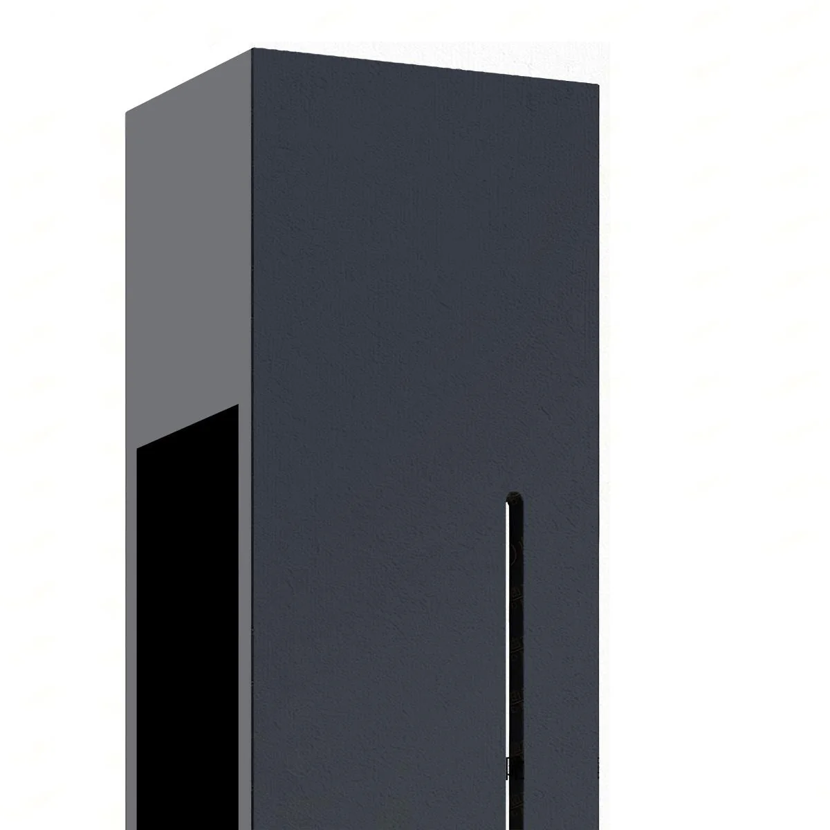 Mecha Modern Ash Black Rectangle LED Column Outdoor Pole Street Light - Image 14