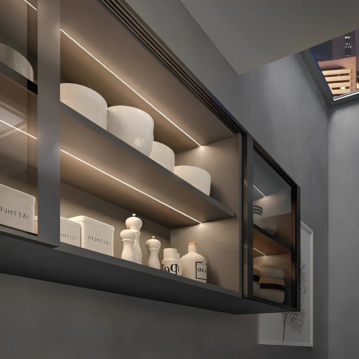 4 Pcs 12V Plug In Recessed Invisible LED Linear Lights Under Cabinet Lighting - Image 11
