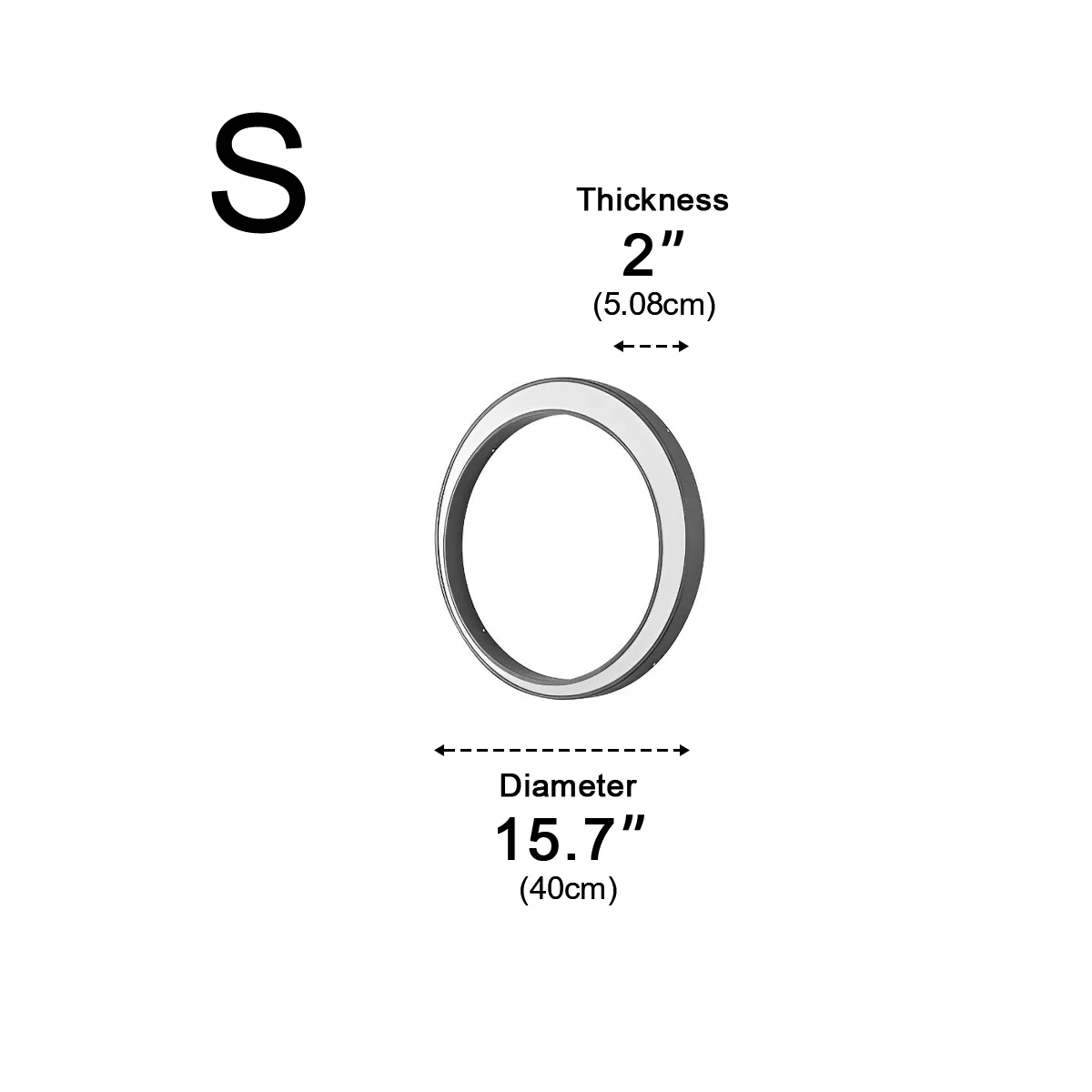 Circular Moon Led Waterproof Wall Light - Image 10