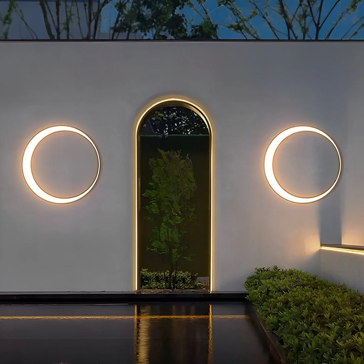 Circular Moon Led Waterproof Wall Light - Image 4