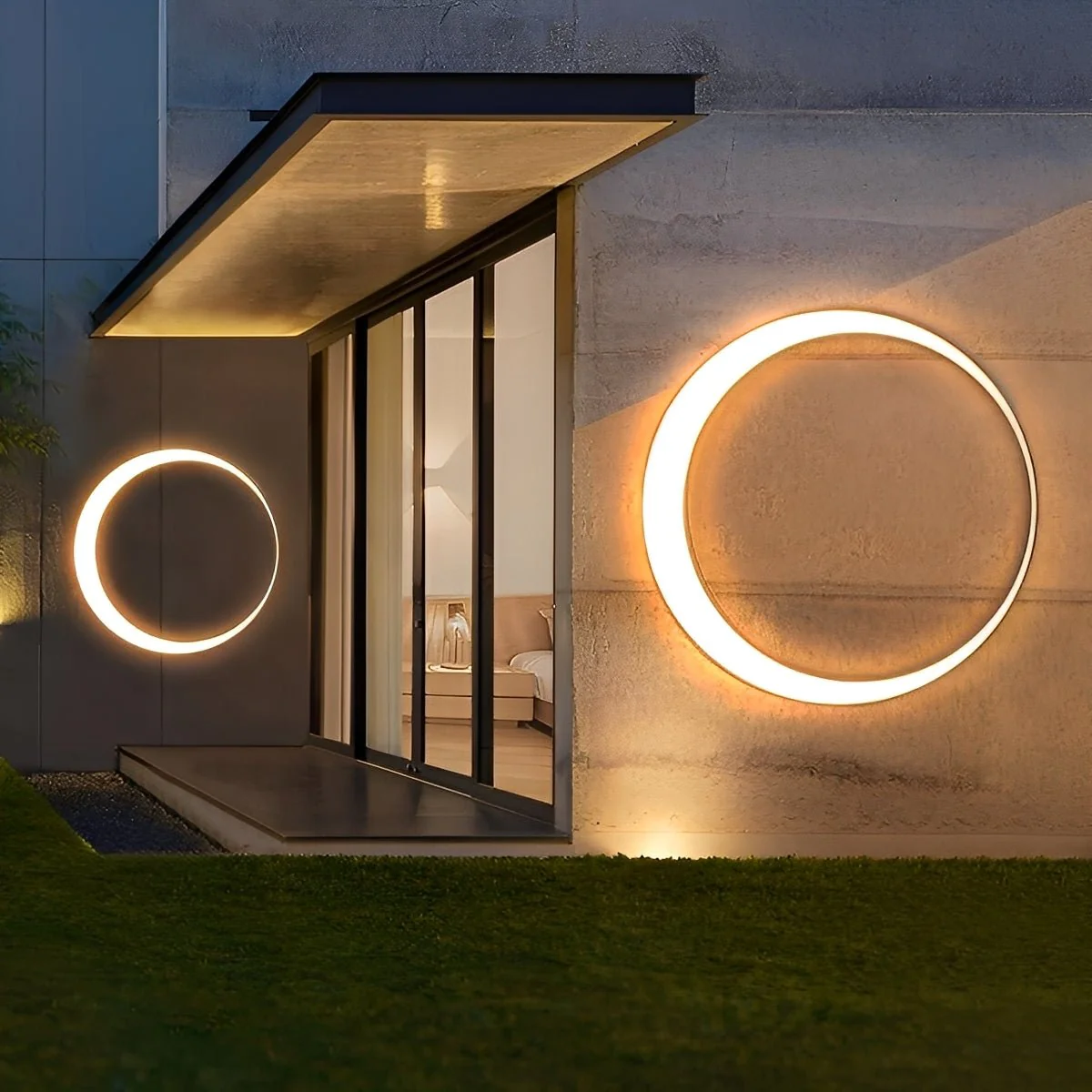 Circular Moon Led Waterproof Wall Light - Image 6