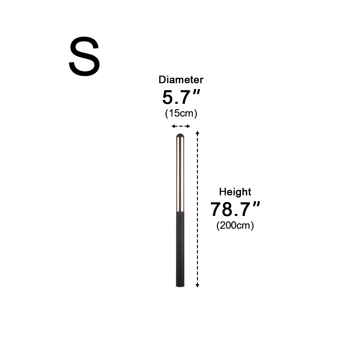 Elegance Minimalist Waterproof LED Black Modern Outdoor Street Lighting - Image 15