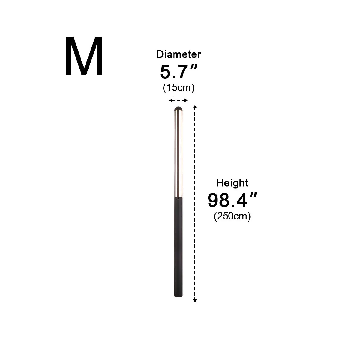 Elegance Minimalist Waterproof LED Black Modern Outdoor Street Lighting - Image 16