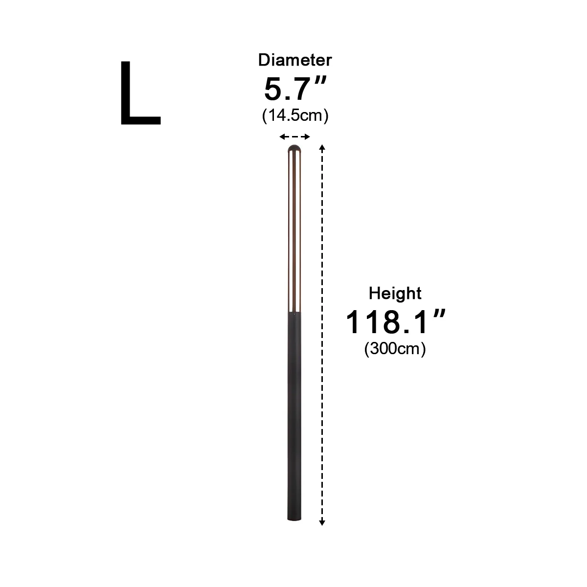 Elegance Minimalist Waterproof LED Black Modern Outdoor Street Lighting - Image 17