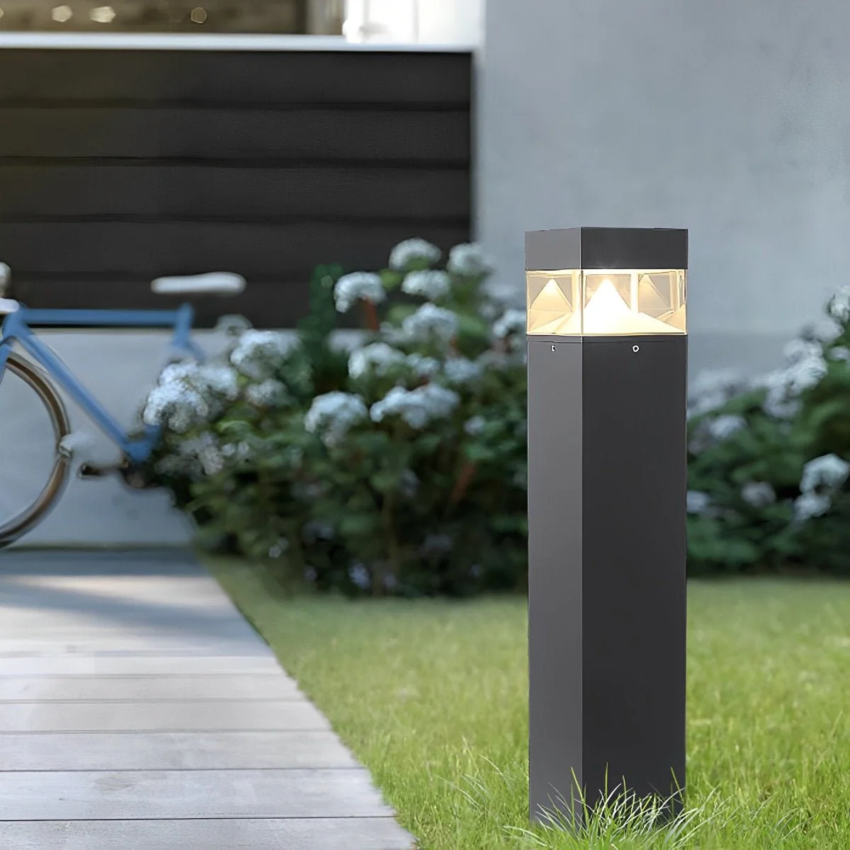 Waterproof Aluminum Metal Post Bollard Light Pillar Lantern Pathway - Image 3