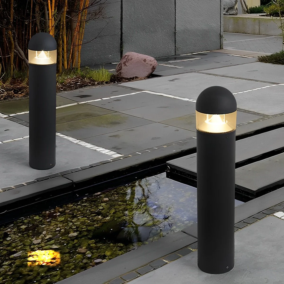 Waterproof Aluminum Metal Post Bollard Light Pillar Lantern Pathway - Image 8