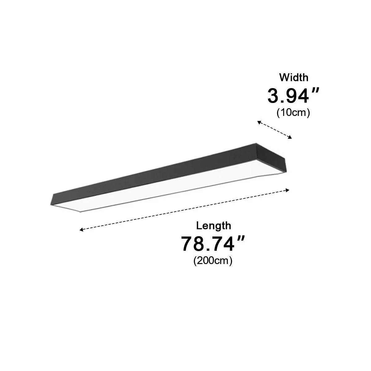 Modern Minimalist LED Long Strip Office Pendant Lights - Image 14