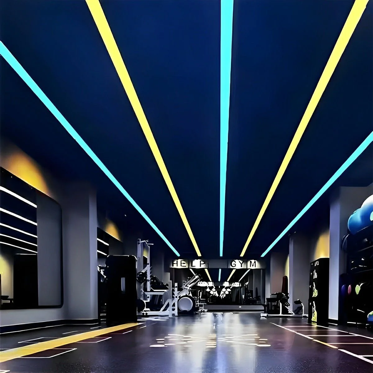 Modern Minimalist LED Long Strip Office Pendant Lights - Image 4