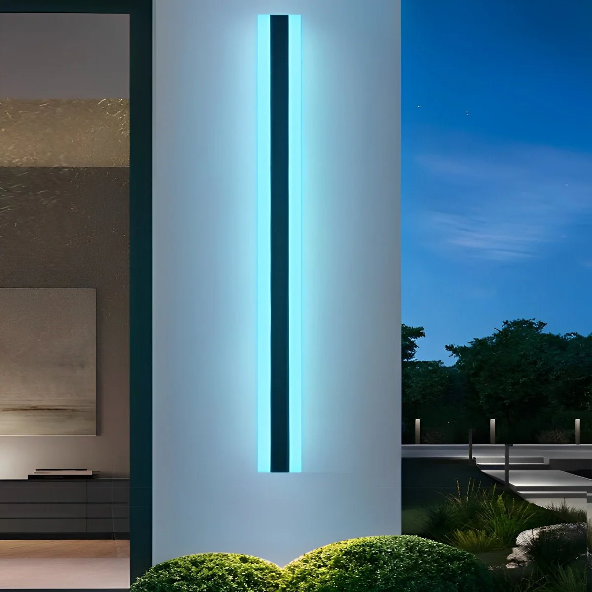 Minimalist Line Outdoor Waterproof LED Garden Wall Sconces - Image 10