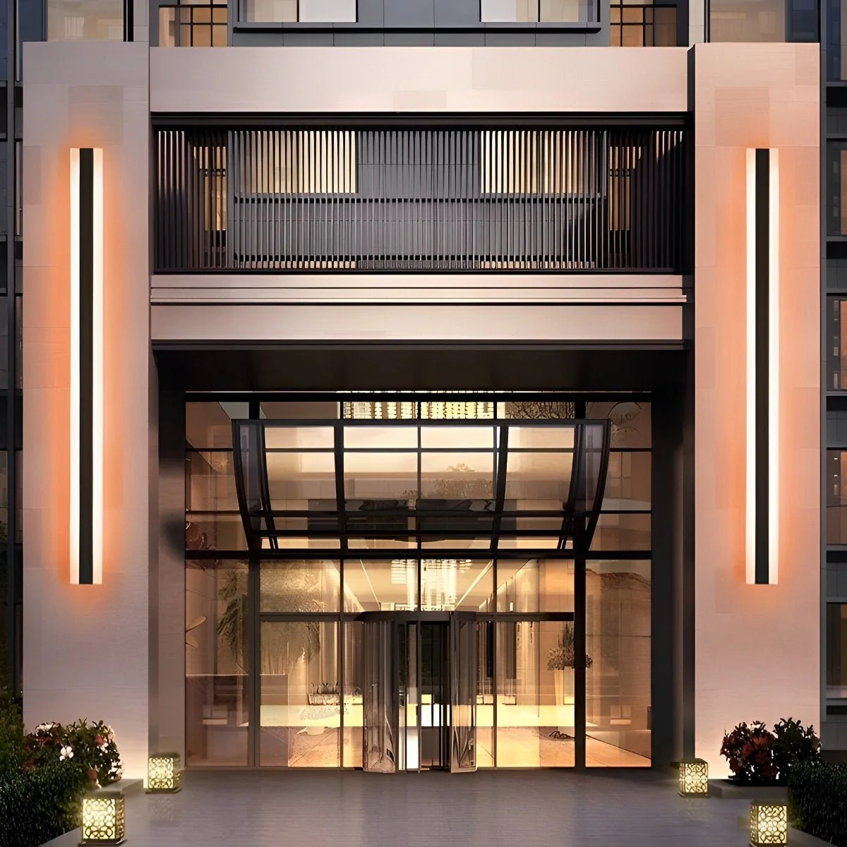 Waterproof Modern LED RGB Long Strip Outdoor Wall Light - Image 4