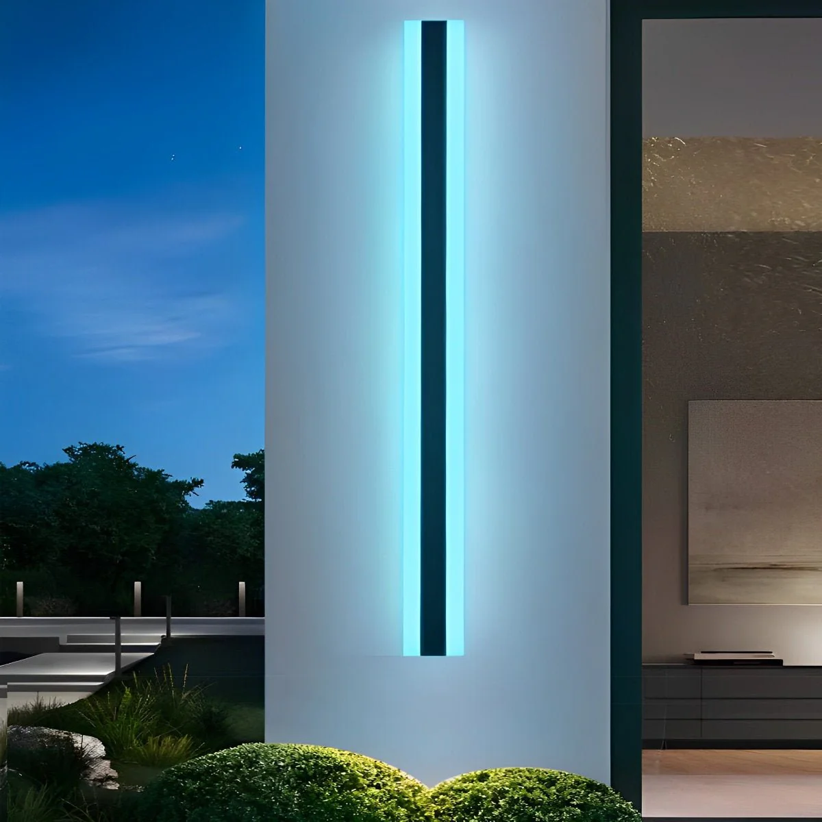 Waterproof Modern LED RGB Long Strip Outdoor Wall Light - Image 6