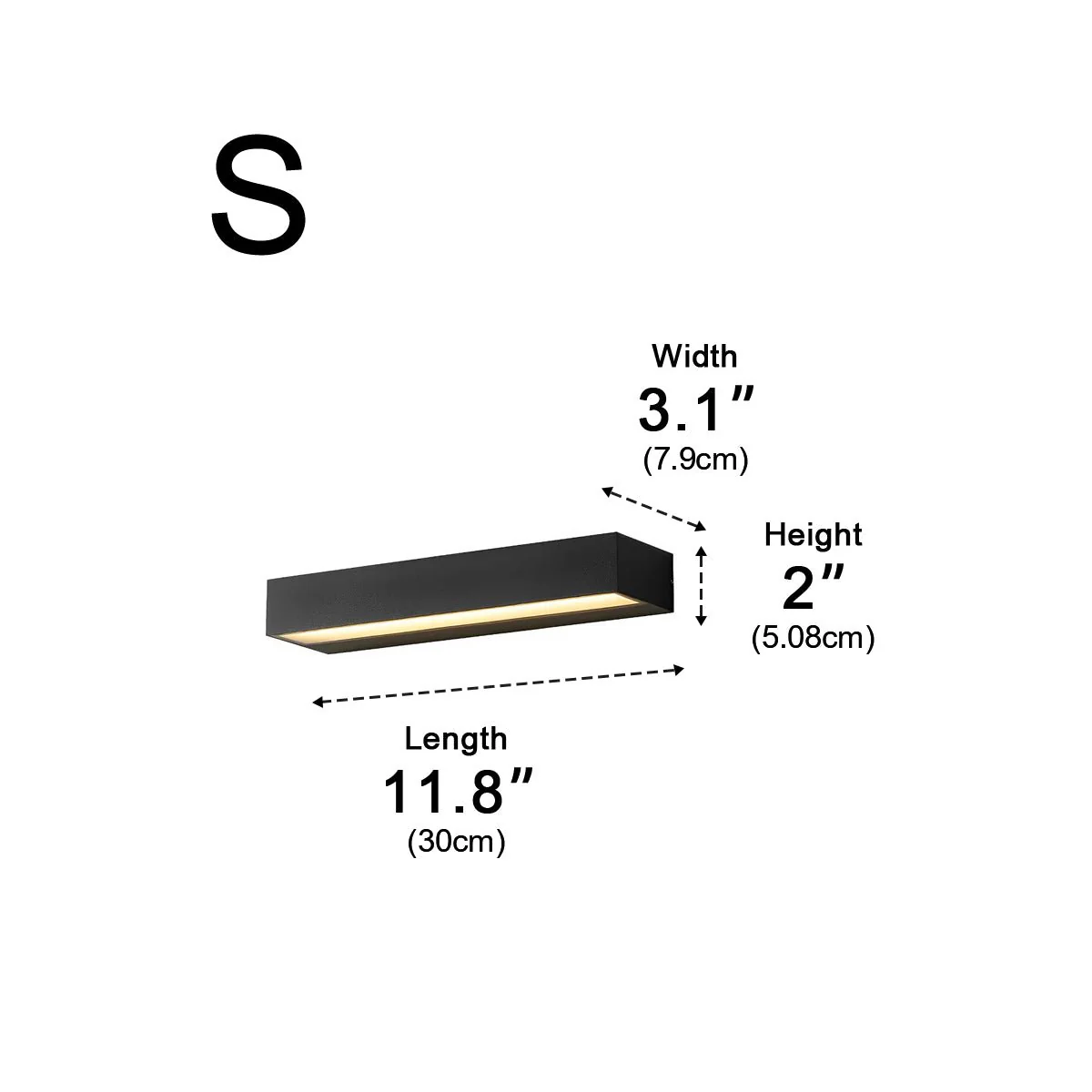 Minimalist Waterproof LED Black Modern Outdoor Wall Washer Light - Image 12