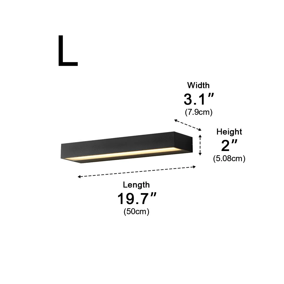 Minimalist Waterproof LED Black Modern Outdoor Wall Washer Light - Image 14