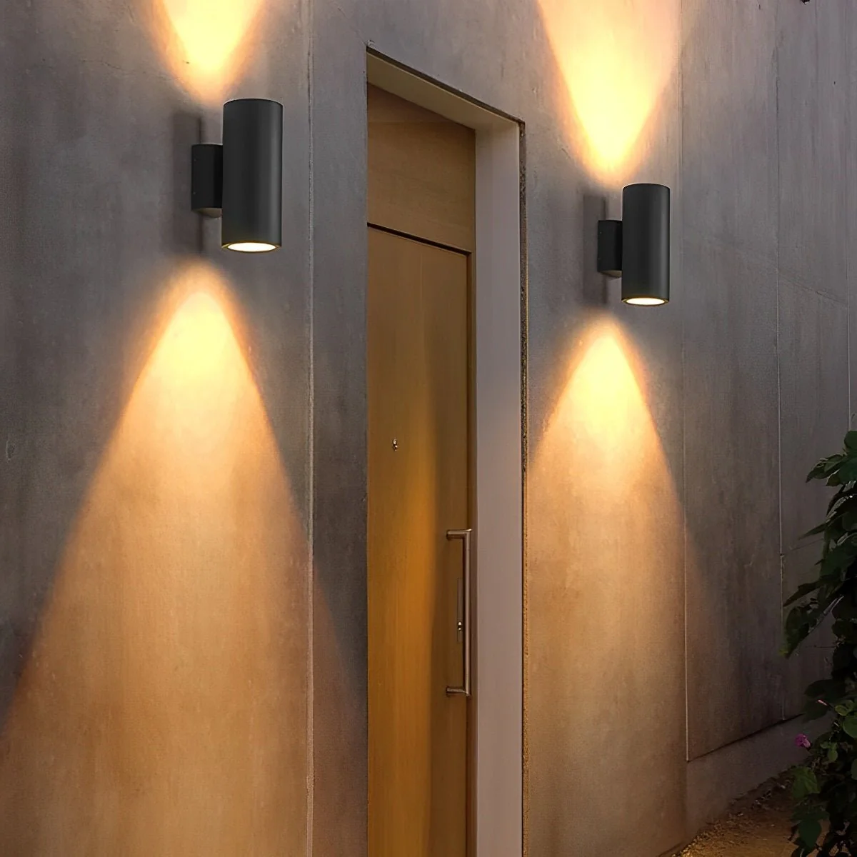 Waterproof Modern Minimalist Wall Light Glass LED Outdoor Interior Downlight - Image 2
