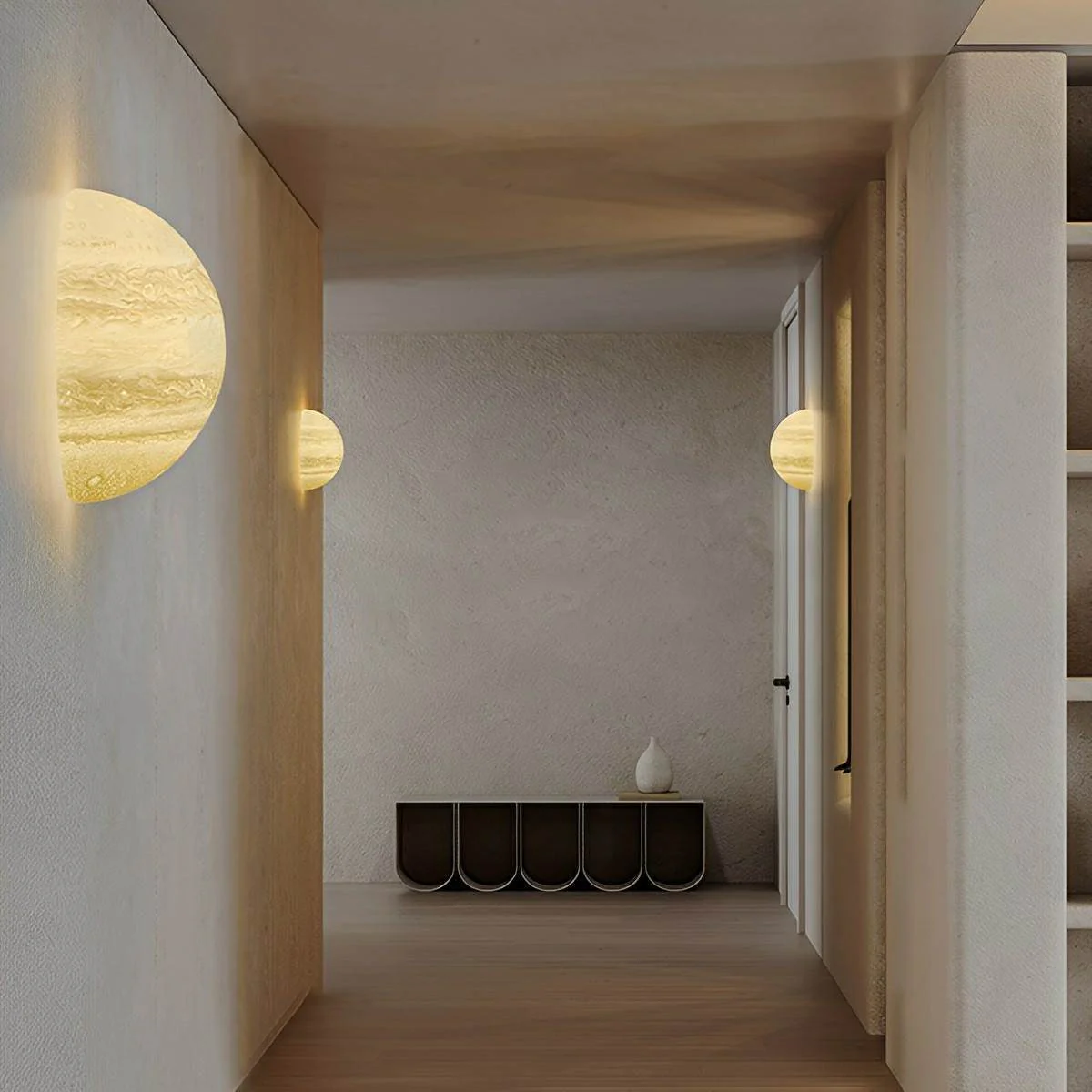 Modern 3D Moon Jupiter Planet LED Wall Sconces - Image 5