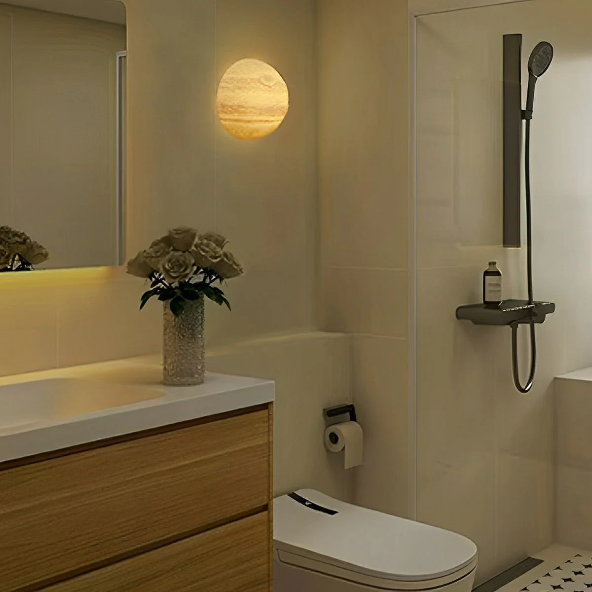 Modern 3D Moon Jupiter Planet LED Wall Sconces - Image 9