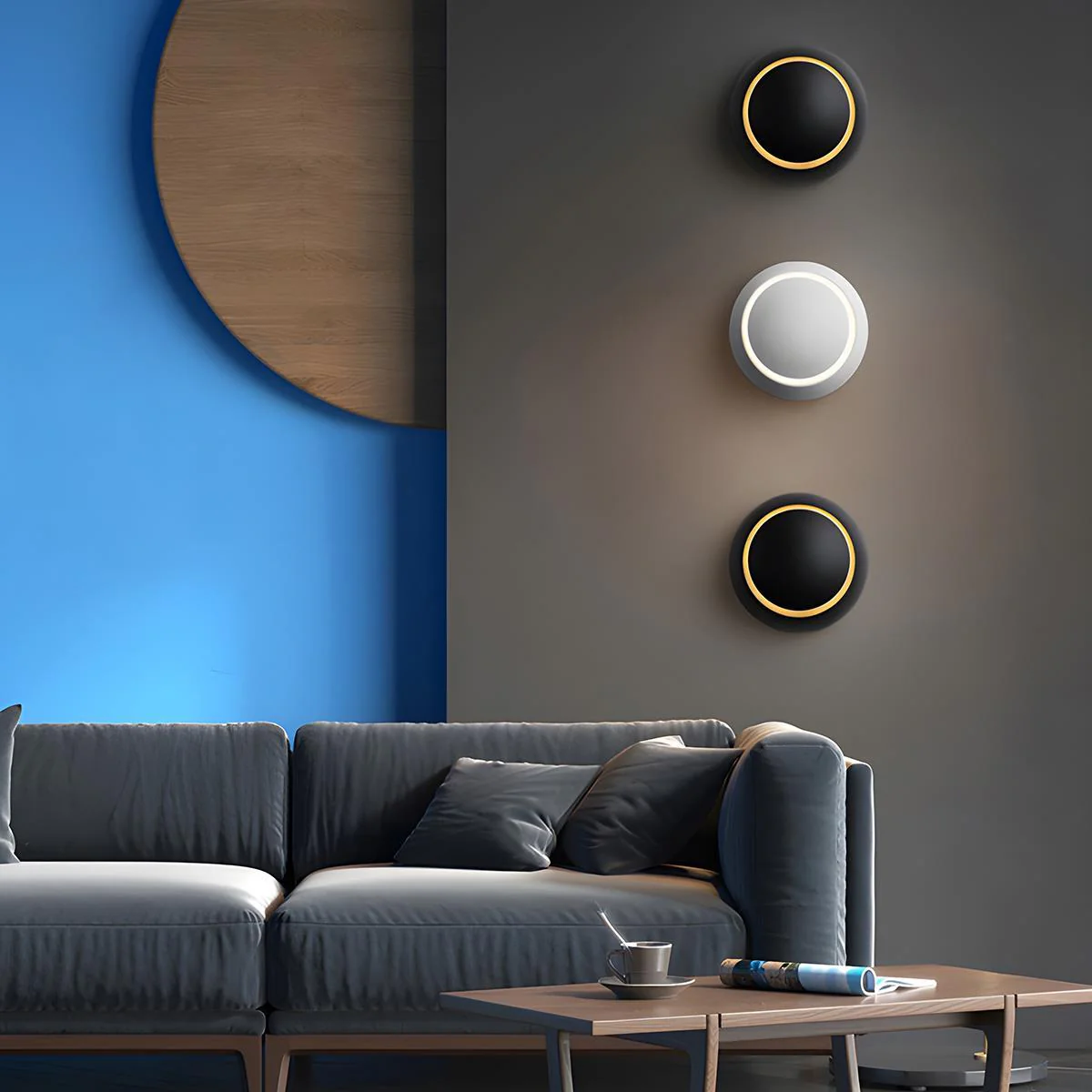Modern Adjustable Moon Eclipse Creative LED Wall Sconce - Image 5