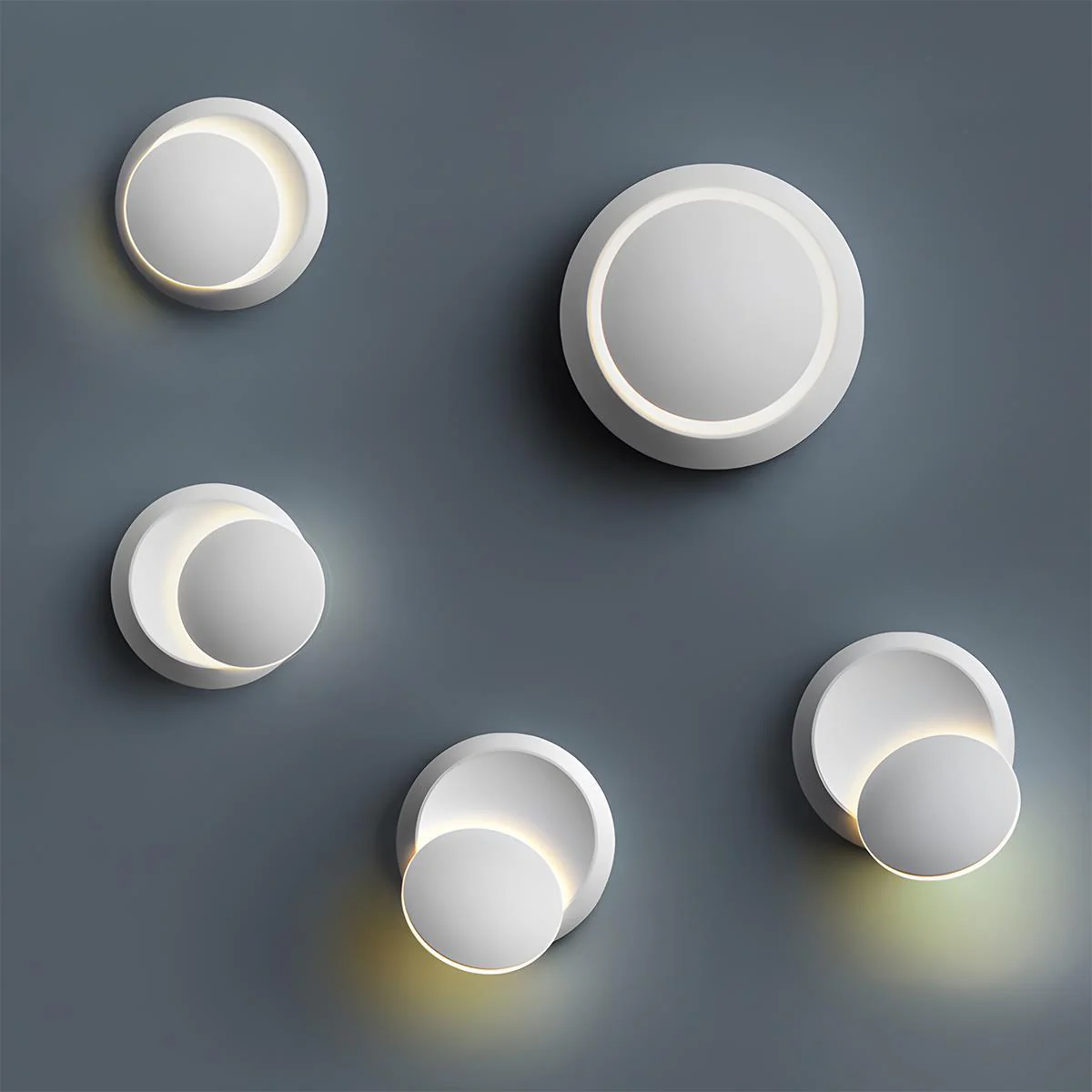 Modern Adjustable Moon Eclipse Creative LED Wall Sconce - Image 6