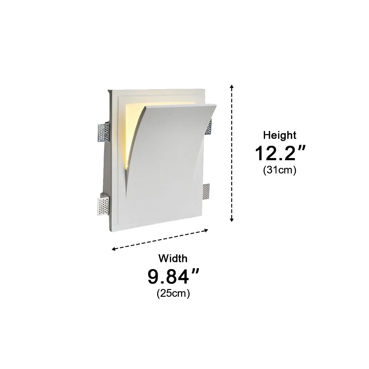 Modern Art Decor Invisibility Recessed LED Indoor Wall Sconces - Image 16