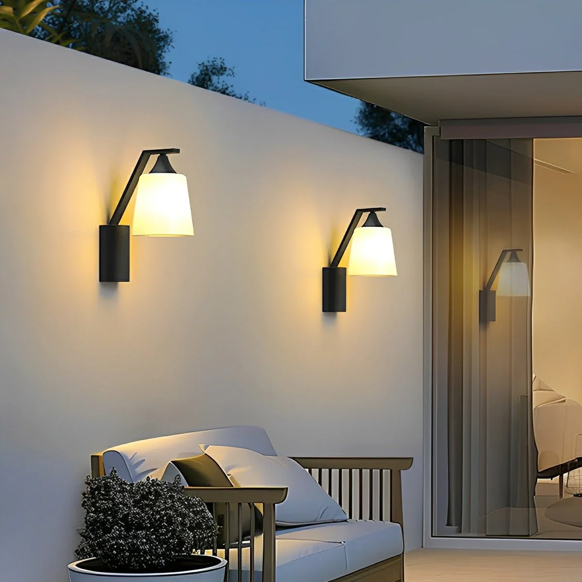 Modern Bell Waterproof Outdoor LED Porch Wall Lights - Image 2