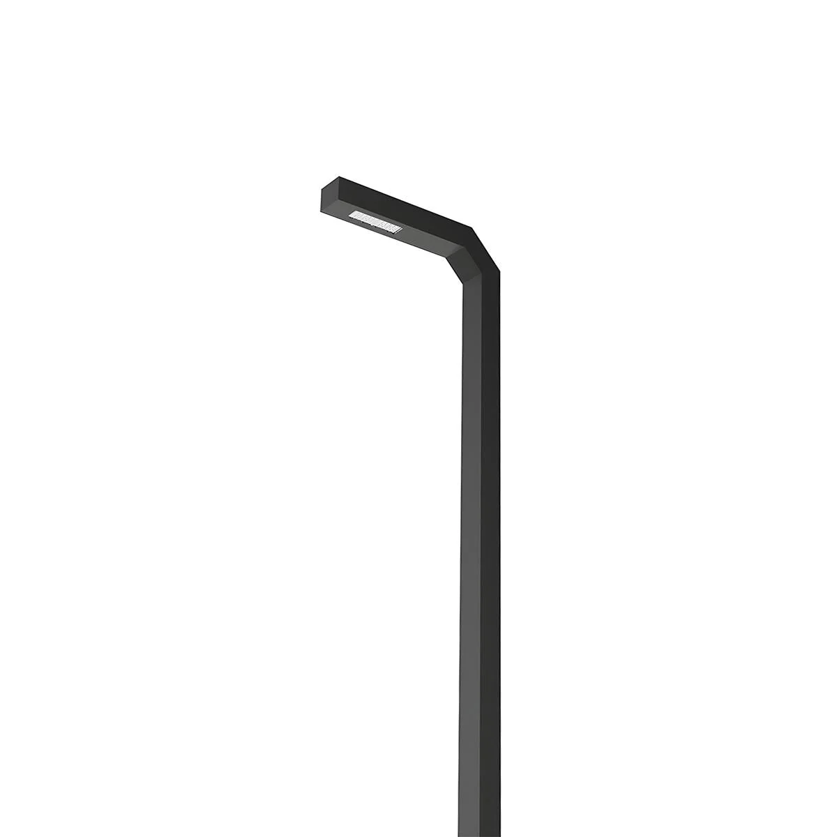 Modern Black LED Column Outdoor Pole Street Light - Image 11