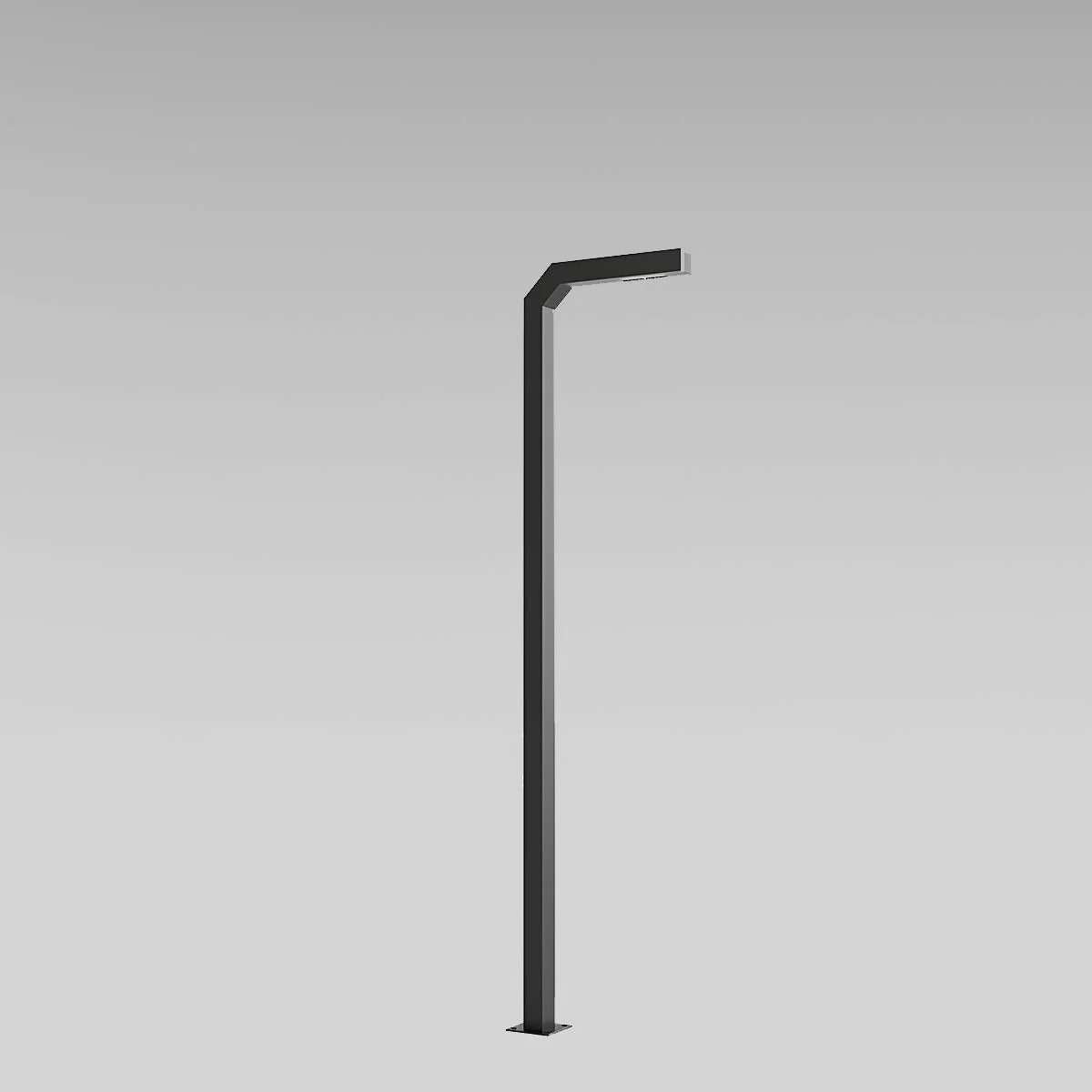 Modern Black LED Column Outdoor Pole Street Light - Image 8
