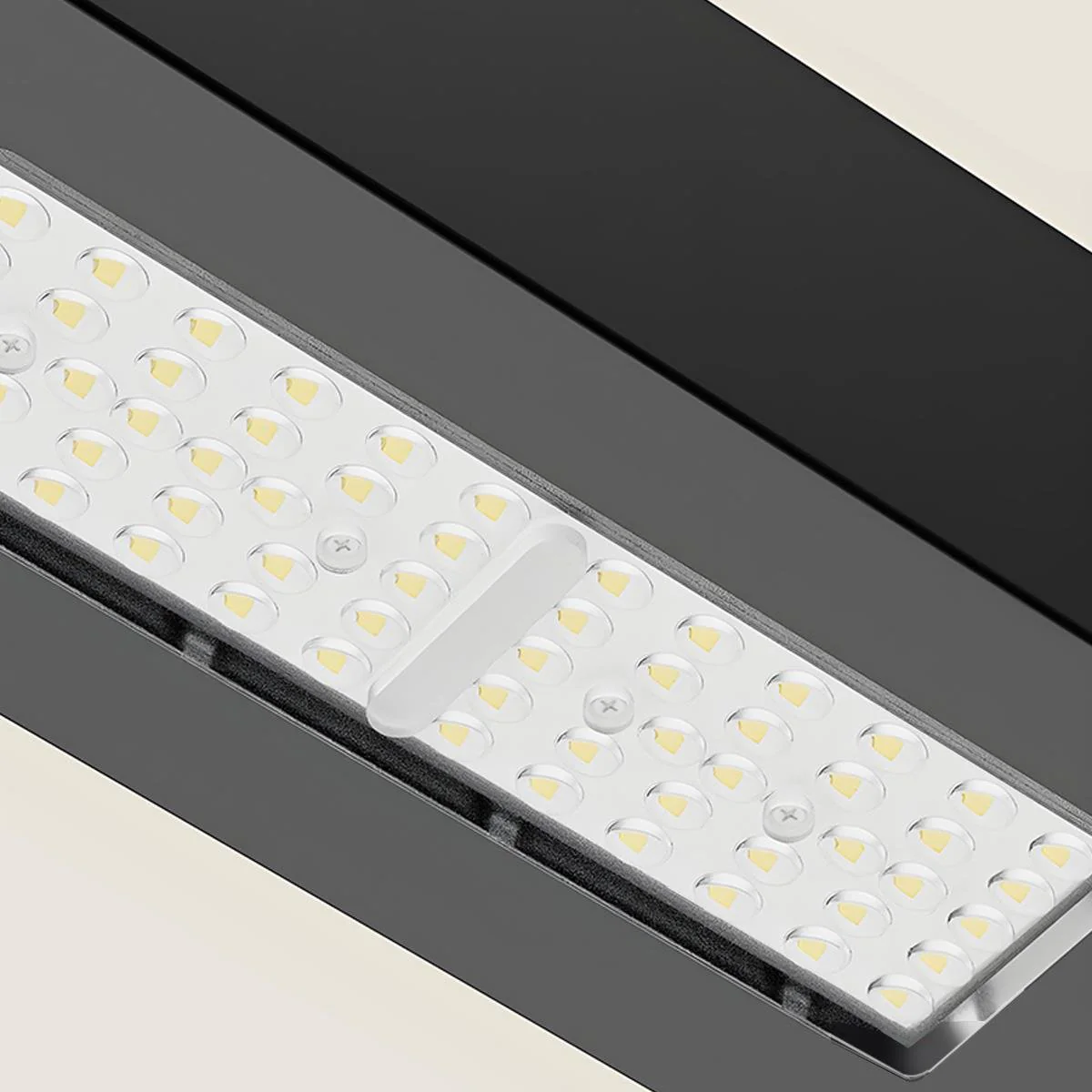 Modern Black LED Column Outdoor Pole Street Light - Image 9