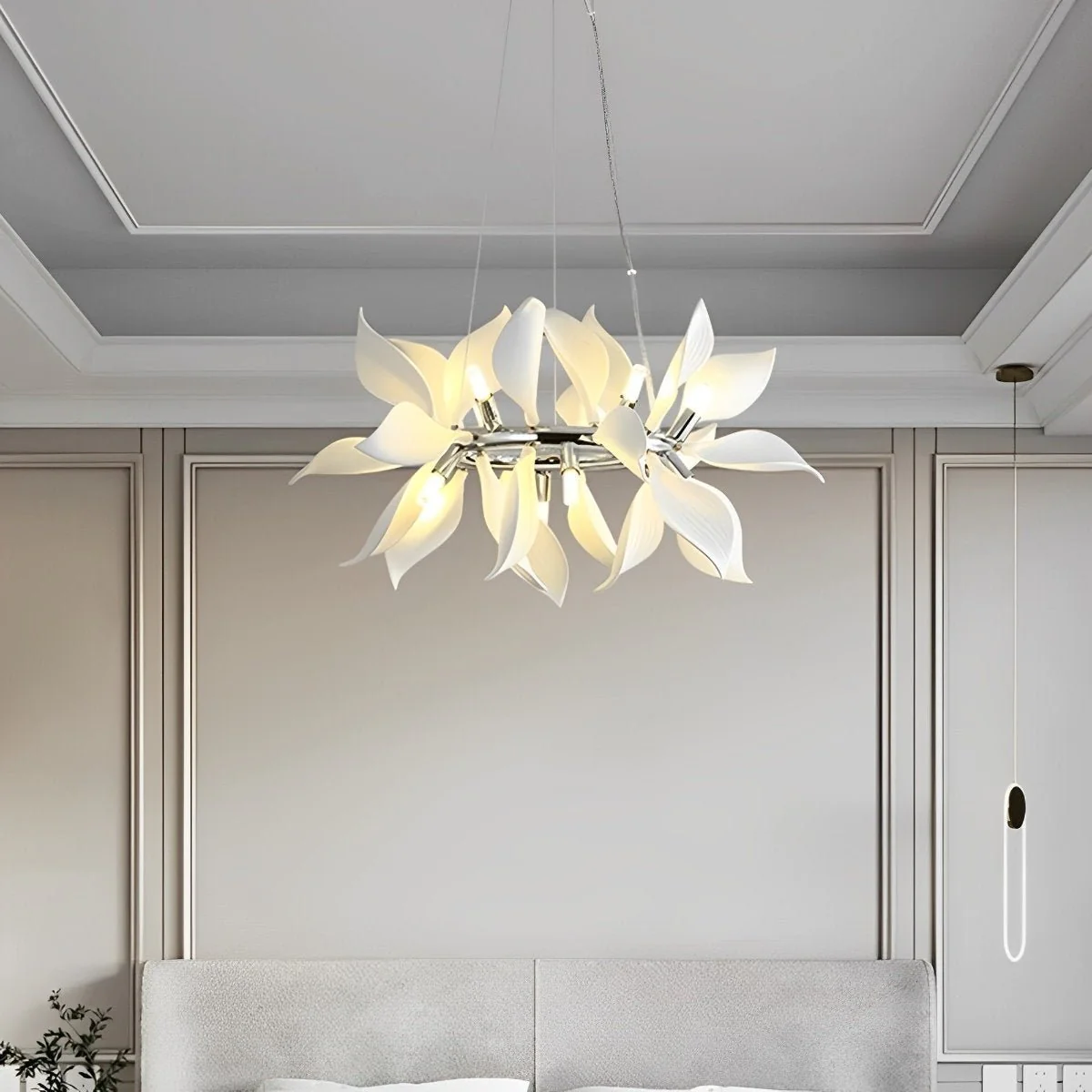 Modern Ceramics Flower Art Chandelier Light - Image 11