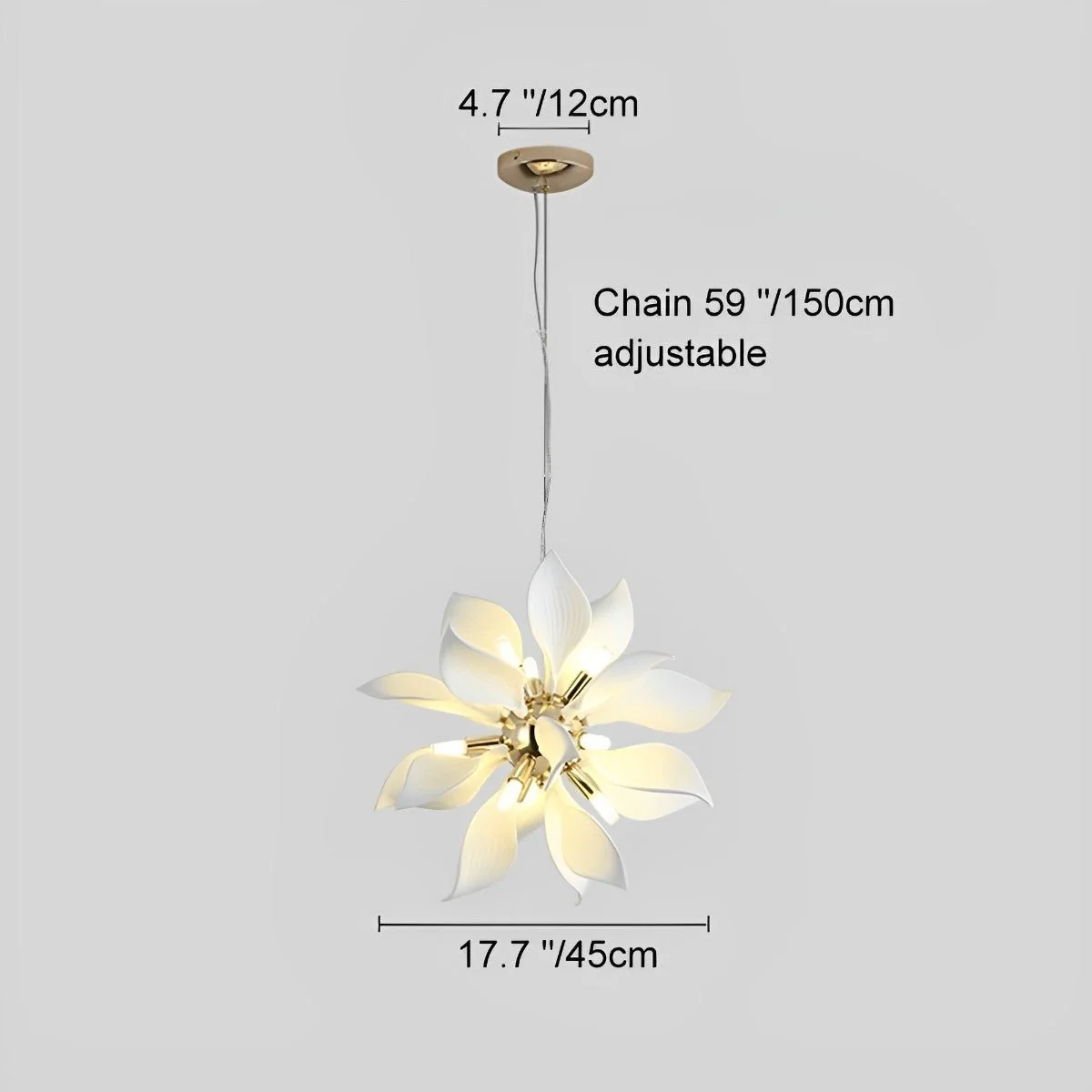 Modern Ceramics Flower Art Chandelier Light - Image 12