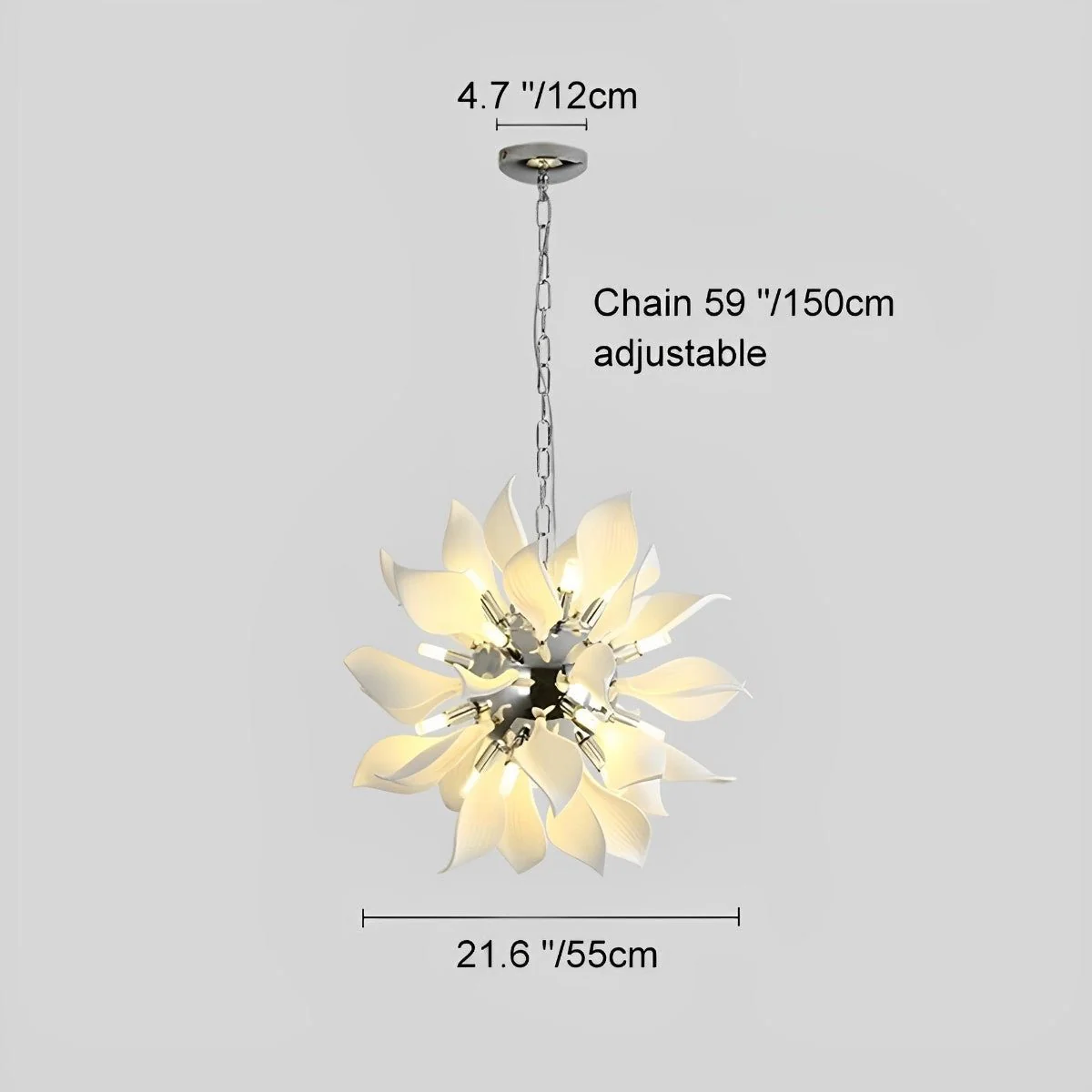 Modern Ceramics Flower Art Chandelier Light - Image 13