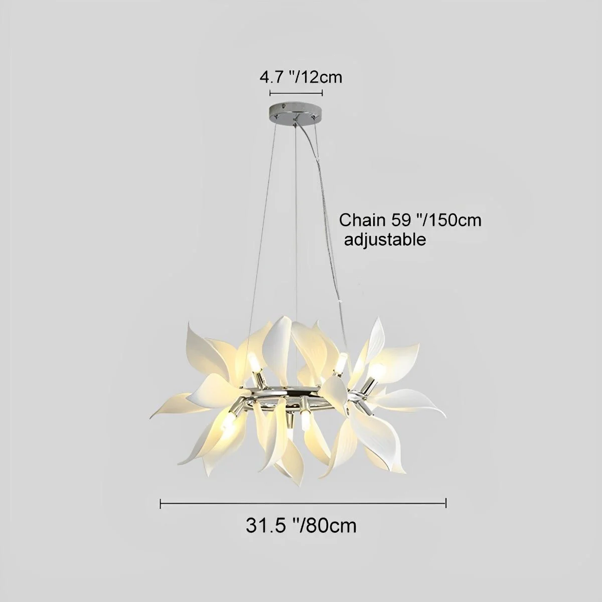 Modern Ceramics Flower Art Chandelier Light - Image 15