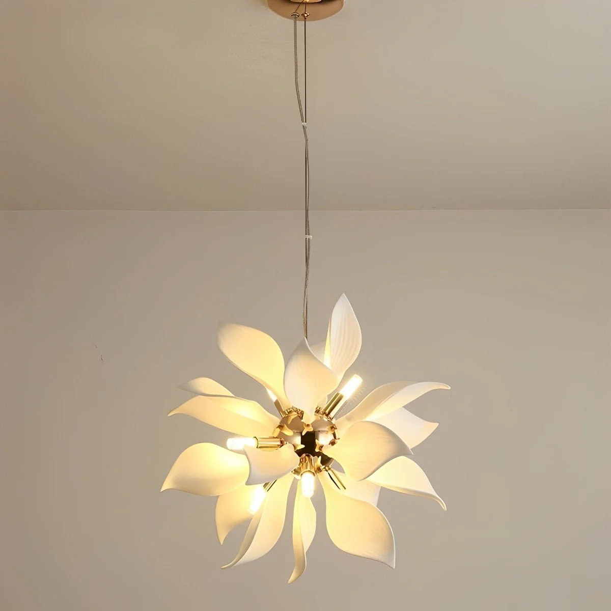 Modern Ceramics Flower Art Chandelier Light - Image 18