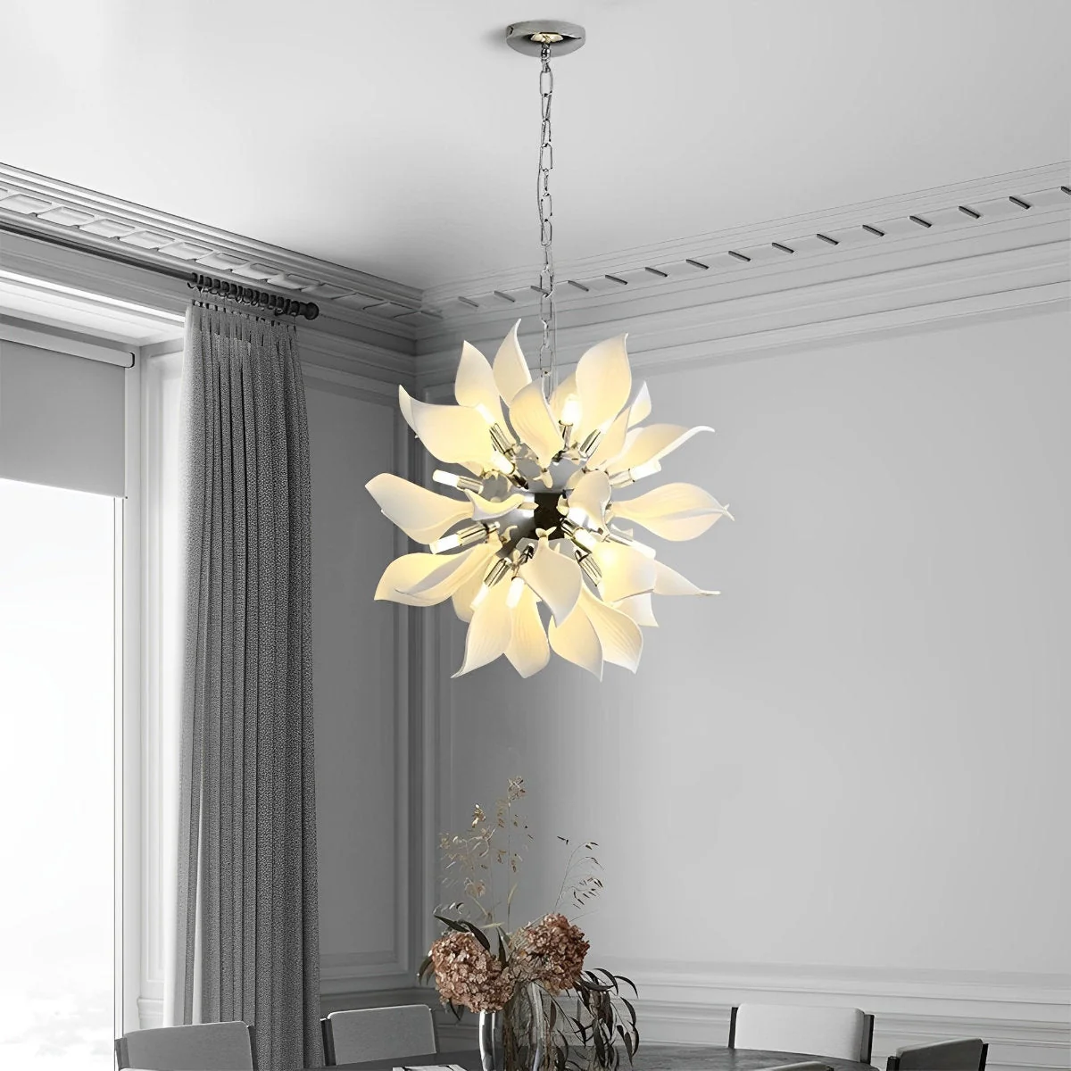 Modern Ceramics Flower Art Chandelier Light - Image 6