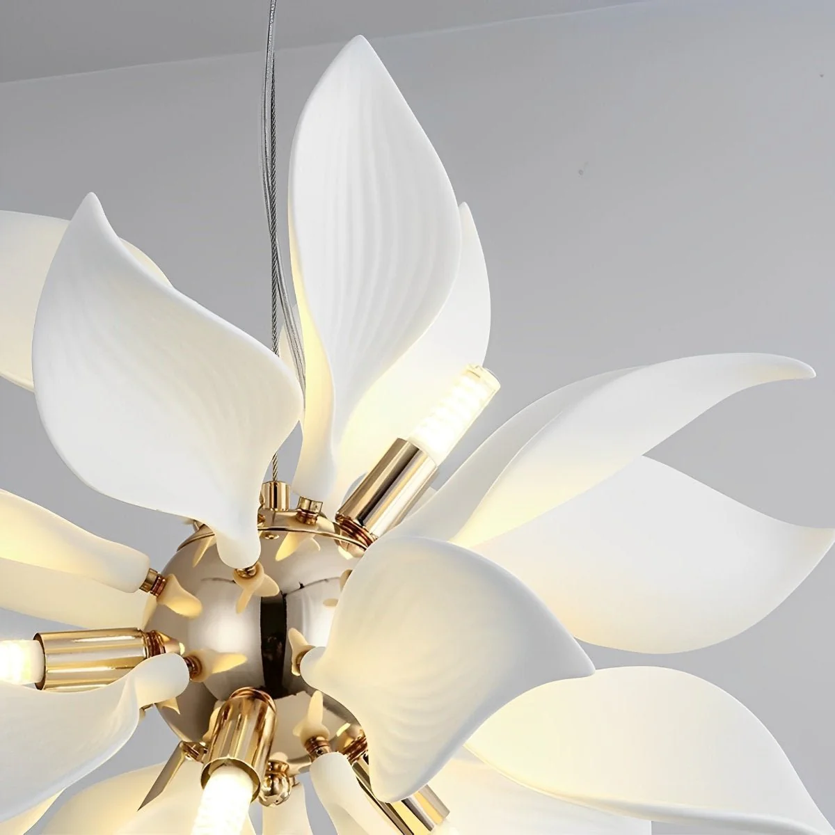 Modern Ceramics Flower Art Chandelier Light - Image 7