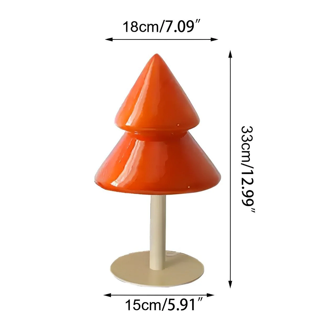 Modern Christmas Tree Glass LED Table Lamp Plug In - Image 10